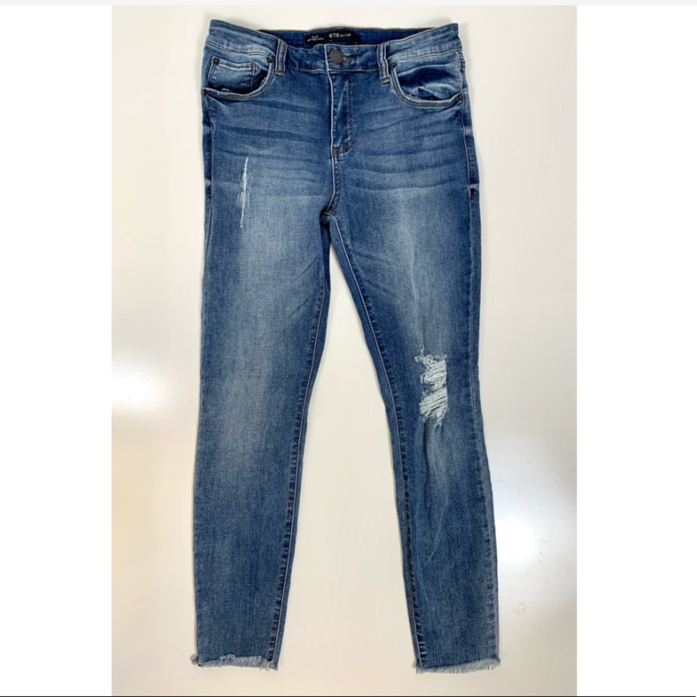 STS Blue Ellie High Rise Ankle Jeans Raw Ankle Hem